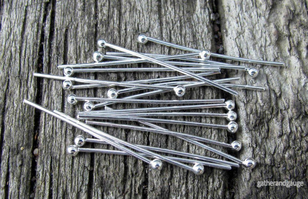 Hattpinnar Rostfrittstål med kula – 25mm, 50-pack Hattpinnar Rostfrittstål med kula – 25mm, 50-pack