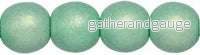 Tjeckiska Druks - Neon Seafoam 6 mm, 25-pack