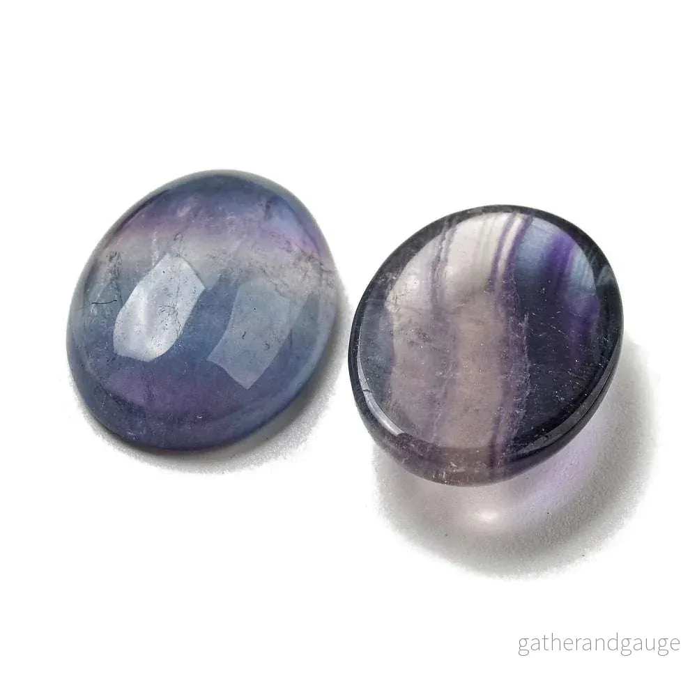Cabochon Fluorite – Oval 18x13mm 1 Styck Cabochon Fluorite – Oval 18x13mm 1 Styck