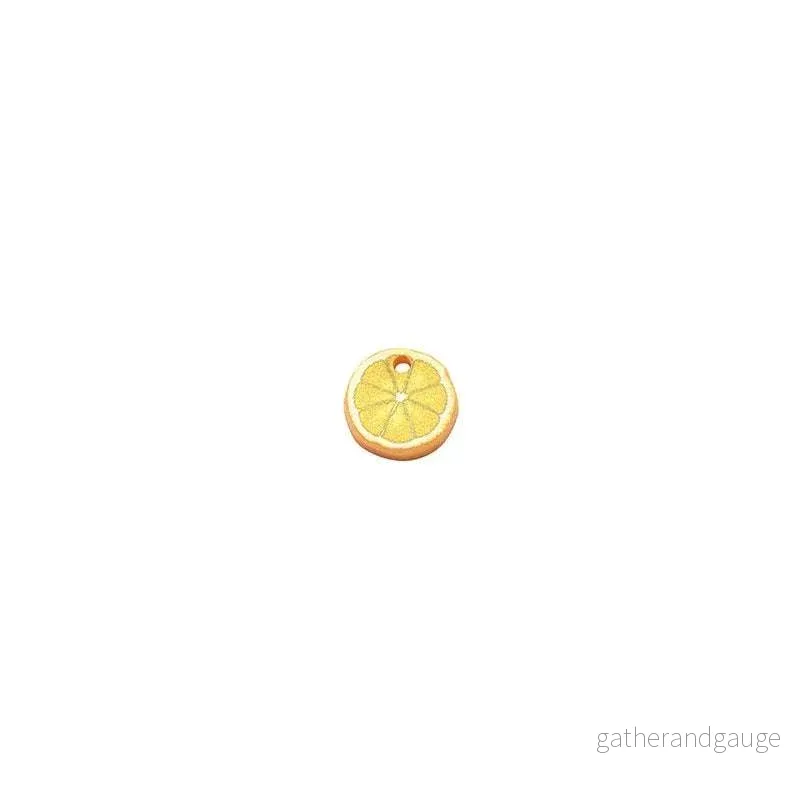 Hänge Plexi/Akryl – Citronskiva 12mm 1 styck Hänge Plexi/Akryl – Citronskiva 12mm 1 styck