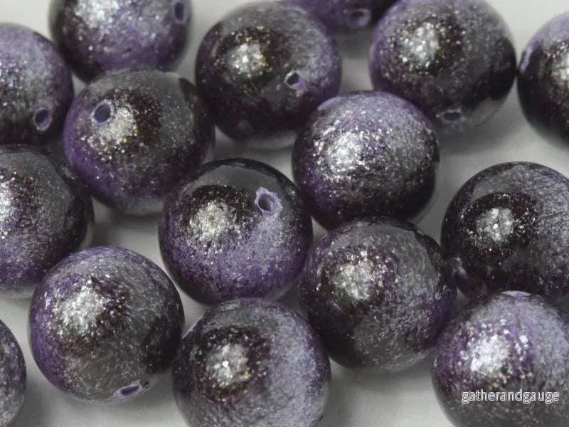 Miyuki Galaxy Beads - Purple 8mm