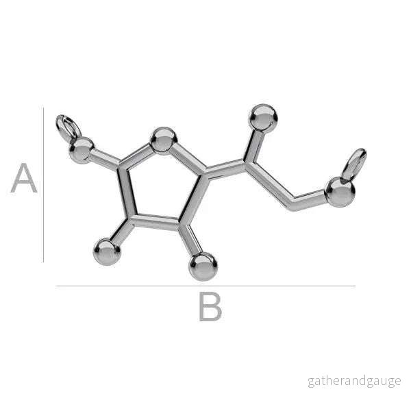 Berlock 925 Silver Svart Rhodium – Vitamin C 1 styck Berlock 925 Silver Svart Rhodium – Vitamin C 1 styck