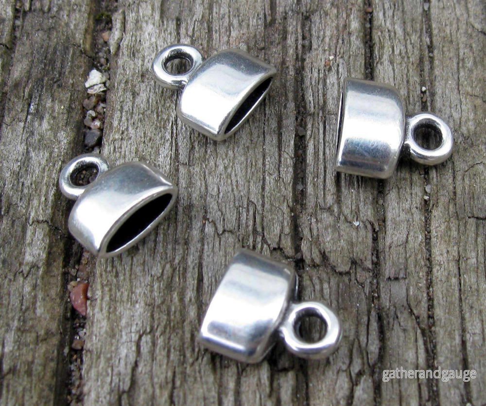 Fäste Silverfärgad - Innermått 6x2mm, 4-pack