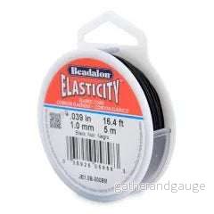 Beadalon Elasticity – Elastisktråd Svart 0,5mm 5m Beadalon Elasticity – Elastisktråd Svart 0,5mm 5m