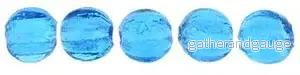 Tjeckiska Melon Round - Capri Blue 3mm, 50-pack - Bild 2