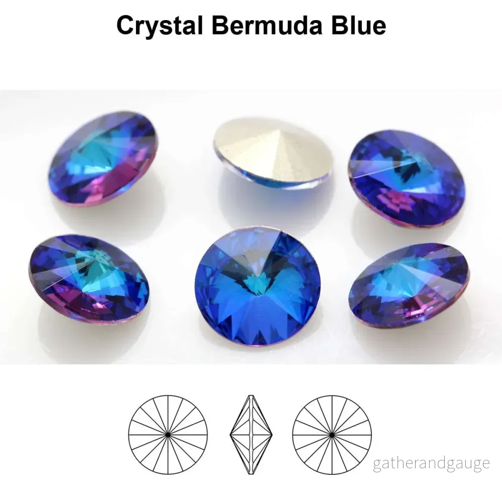 Aurea Crystals A1122 Rivoli – Crystal Bermuda Blue 12mm, 1 styck Aurea Crystals A1122 Rivoli – Crystal Bermuda Blue 12mm, 1 styck