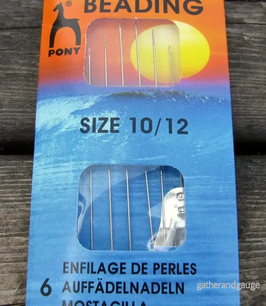 Pärlnålar - Pony Beading Needle, nr 10 och 12, 6-pack - Bild 2
