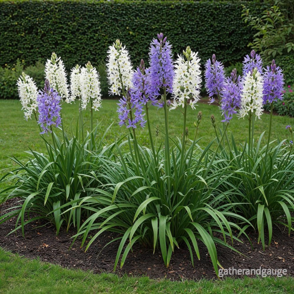 Green boutiQ - Bloembollen - Camassia Leichtlinii Mix - Kleur Paars i Wit - 5 stuks - Bolmaat 12/14 - XXL Pack - Bild 2