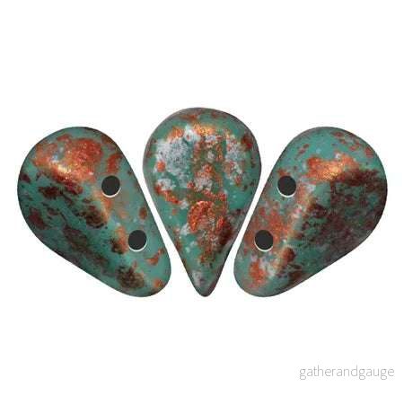 Amos® par Puca® - Opaque Green Turquoise Tweedy, 10 gram