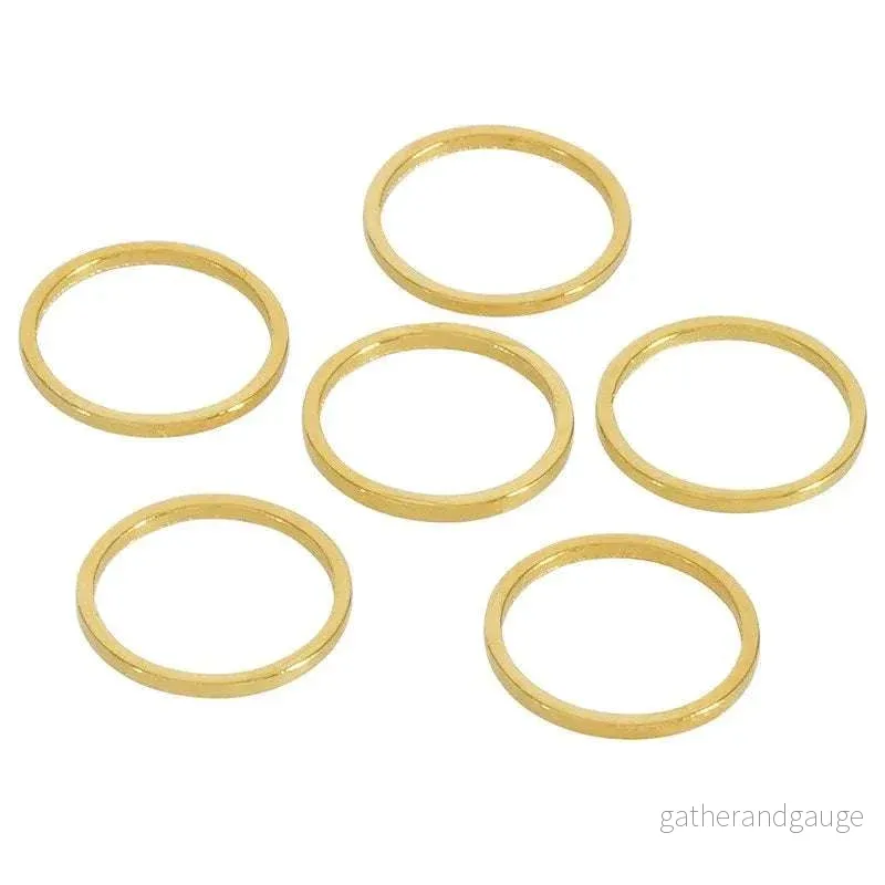 Cirkel 24k Guldpläterad - 12mm 1 styck - Bild 2