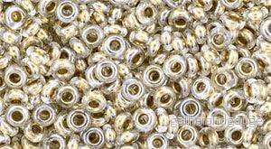 TOHO Demi Round - Gold-Lined Crystal 8/0, 5 gram