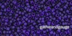 TOHO Seed Beads - Transparent-Frosted Cobalt 15/0, 10 gram
