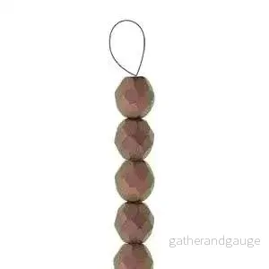 Tjeckiska Firepolish - Polychrome Copper Ombre 4 mm, 1 sträng