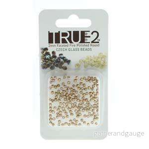 Tjeckiska Firepolish – Pale Bronze Gold, True2 mm, 2 gram Tjeckiska Firepolish – Pale Bronze Gold, True2 mm, 2 gram