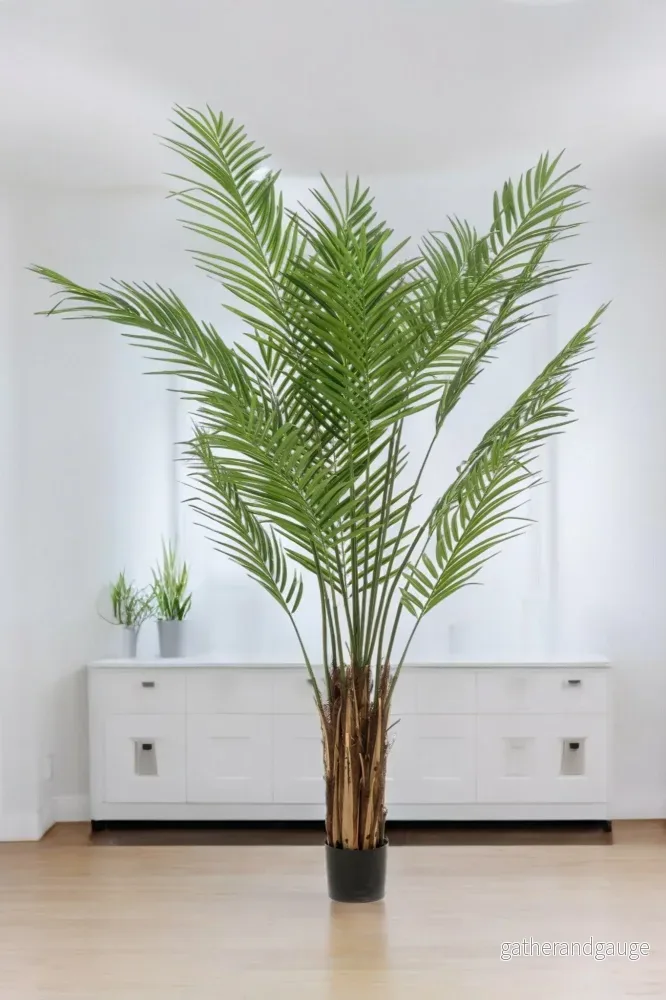 Areca Lutescens konstgjorda växt – h180cm, Ø17cm