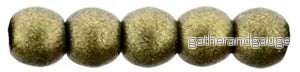 Tjeckiska Druk (Runda) – Metallic Suede Gold 2mm, 50-pack Tjeckiska Druk (Runda) – Metallic Suede Gold 2mm, 50-pack