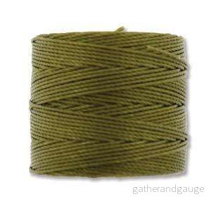 S- Lon bead cord – Golden Olive, 1 rulle S- Lon bead cord – Golden Olive, 1 rulle