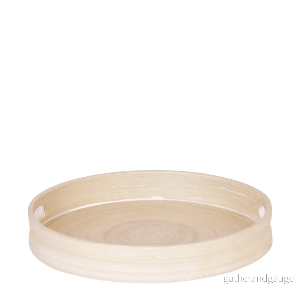 Rund bambubricka – Ø30cm