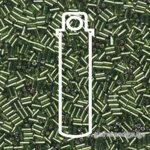 Miyuki Bugle Beads - SilverLined Olivine 3 mm 19,5gram