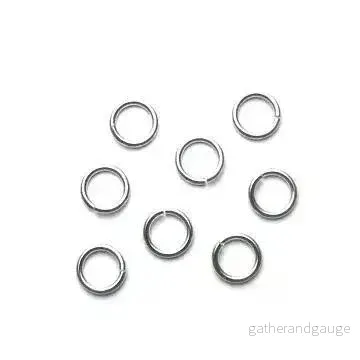Bindringar Ljust silverfärgade - 10,5x1,5 mm, 20-pack