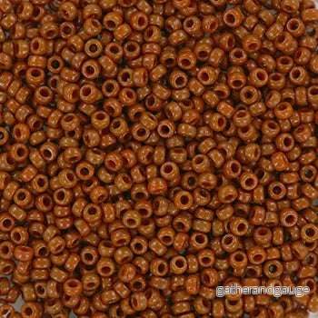Miyuki Seed beads – Duracoat Opaque Sienna 15/0, 10 gram Miyuki Seed beads – Duracoat Opaque Sienna 15/0, 10 gram