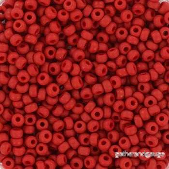 Miyuki Seed Beads – Metallic Matte Brick Red 11/0, 10 Gram