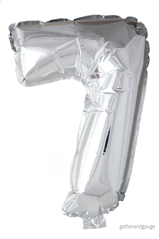 Folieballong siffror 0-9 i silver 102 cm - Bild 3