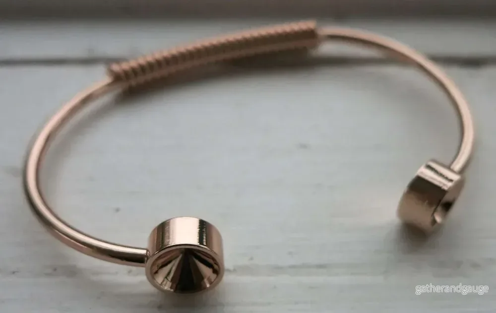 Roséguldfärgad Armbandsstomme för Chaton SS39 – 1 styck Roséguldfärgad Armbandsstomme för Chaton SS39 – 1 styck