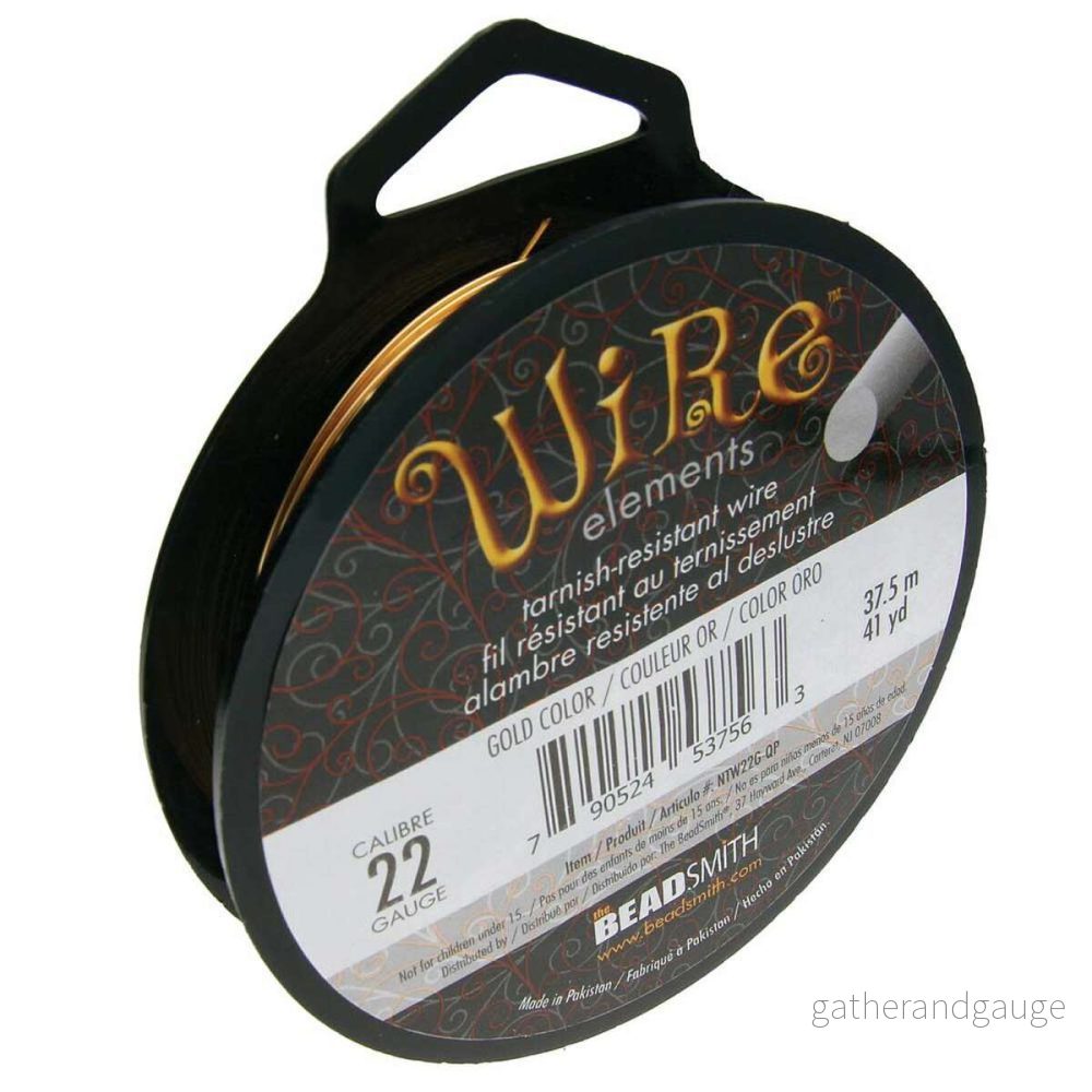 Wire Elements 22Ga - Guldfärgad Non Tarnish 1 stor rulle - Bild 3