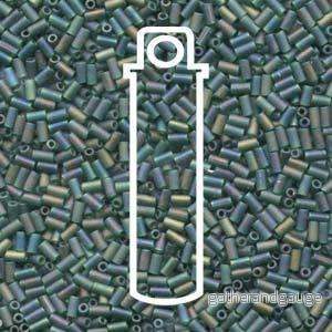 Miyuki Bugle Beads – Matte Emerald AB 3 mm, 19,5 gram