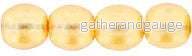 Tjeckiska Druks - Transparent Pearl Fall Sunset 4 mm, 50-pack