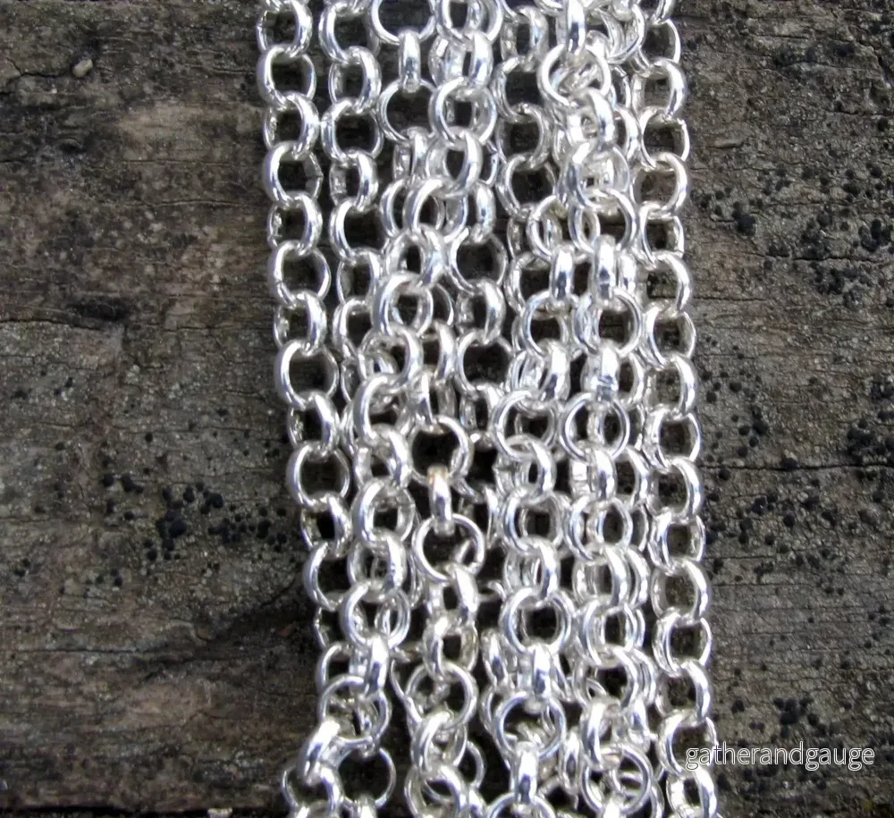 Ärtlänk Silverfärgad - 4,8 mm, 2 Meter