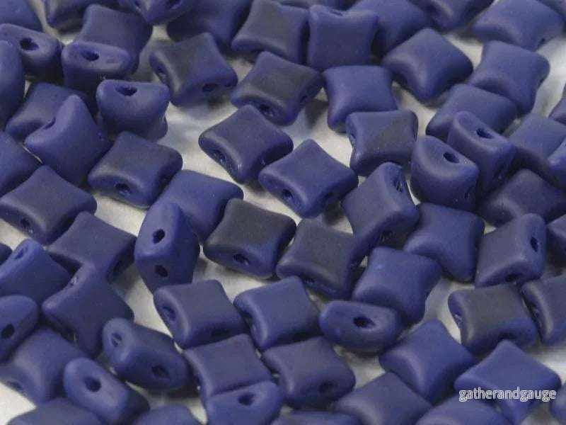 Wibeduo® - Opaque Blue Matted 8x8mm, 15-pack