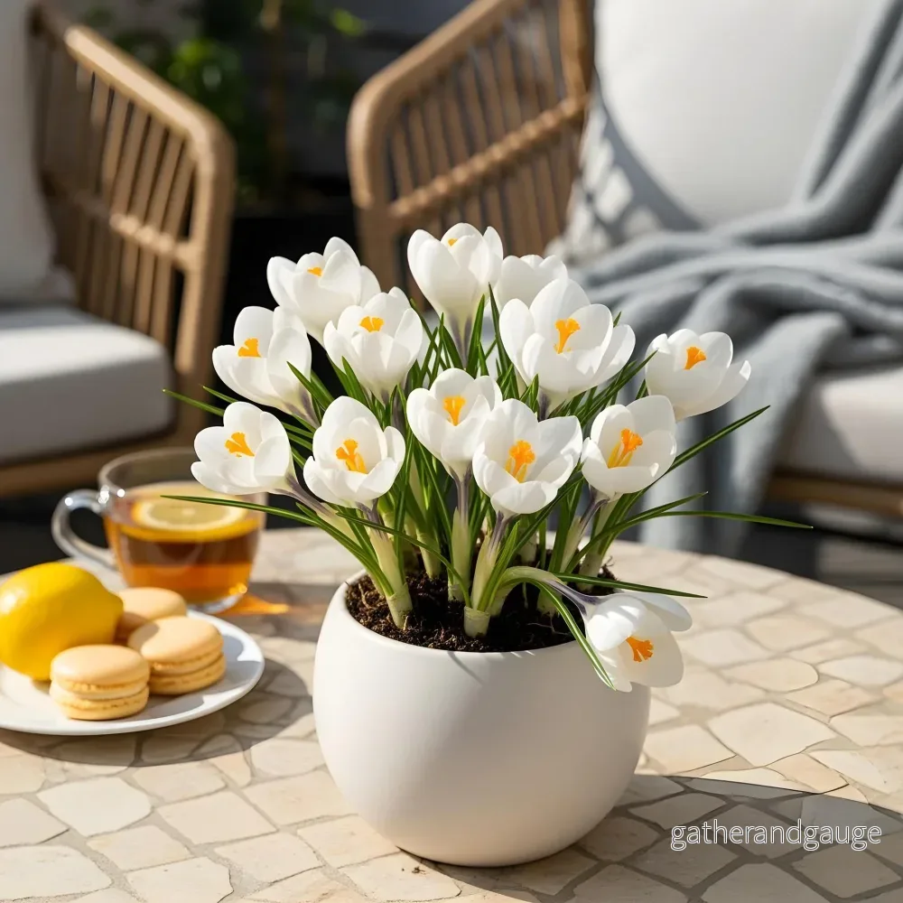 Green boutiQ - Bloembollen - Crocus White - Kleur Geel - 30 stuks - Bolmaat 7/8 - XXL Pack - Bild 3