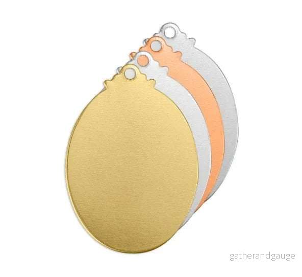 Stansbar Tag Oval ImpressArt Premium – 32mm (2-12st) Stansbar Tag Oval ImpressArt Premium – 32mm (2-12st)