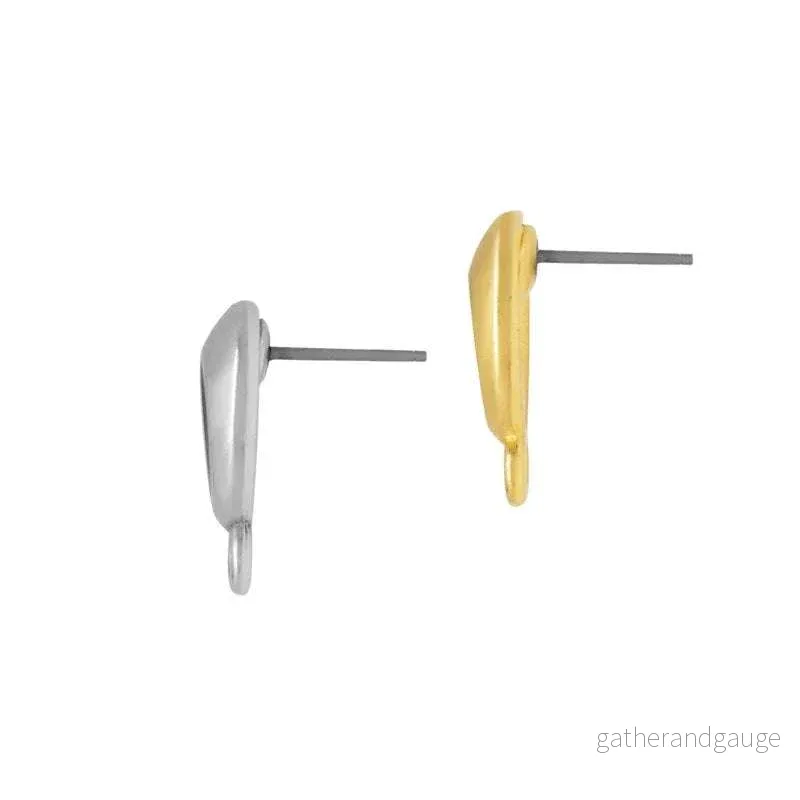 Örstickare 24K Guldpläterad - Droppe med Grön Mitt, 2-Pack - Bild 3