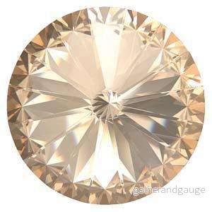 Preciosa Rivoli Maxima – Crystal Honey 12mm, 1 styck Preciosa Rivoli Maxima – Crystal Honey 12mm, 1 styck