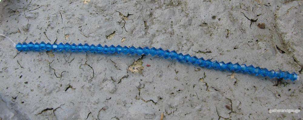 Tjeckiska MC Bicone - Capri Blue, 3 mm 40- pack - Bild 3