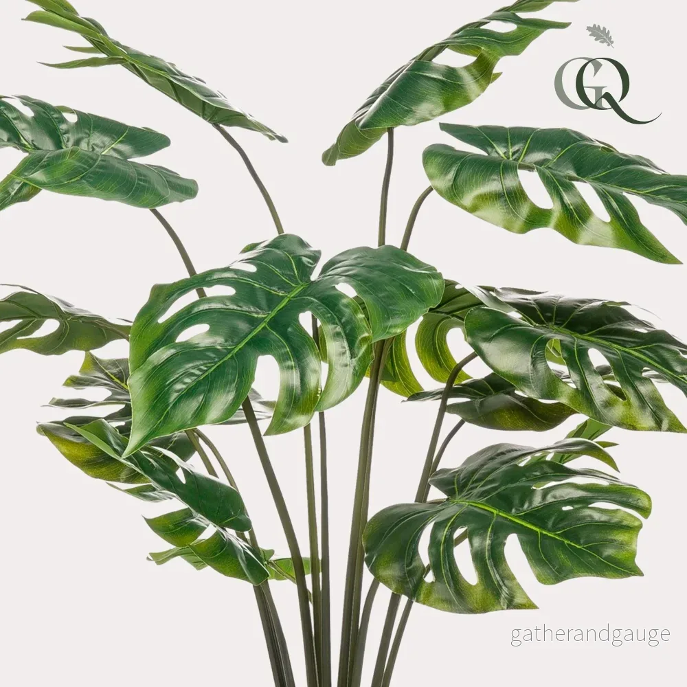 Monstera Deliciosa konstgjord växt - h110cm, Ø13cm - Bild 2