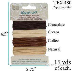 Knot-it Waxed Brazilian cord - Java Vibes 4 x 13,7 m - Bild 3