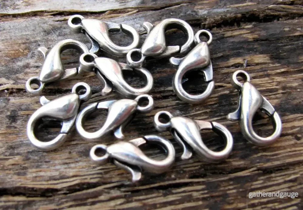 Klolås Silverpläterad - Kvalitetslås 10 mm 15-pack - Bild 2