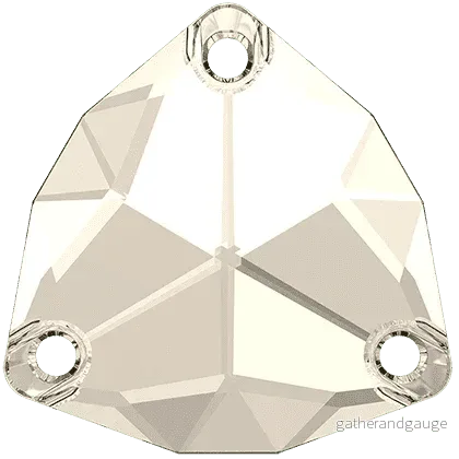Swarovski Crystals Trilliant Sew-on Stone (3272) - Crystal Silver Shade 20 mm, 1 styck