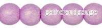 Tjeckiska Druks - Neon Orchid 4 mm, 50-pack