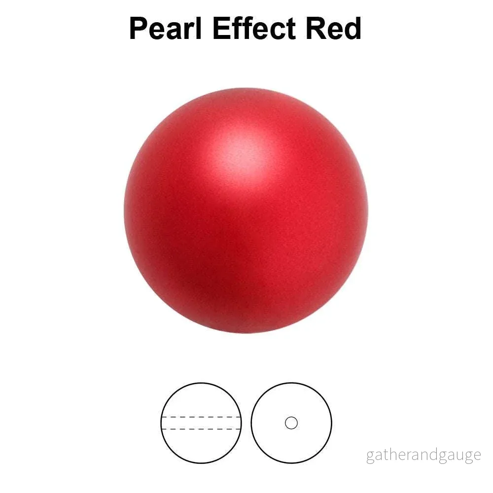 Preciosa Pearl Round – Maxima Red 4 mm, 50- pack