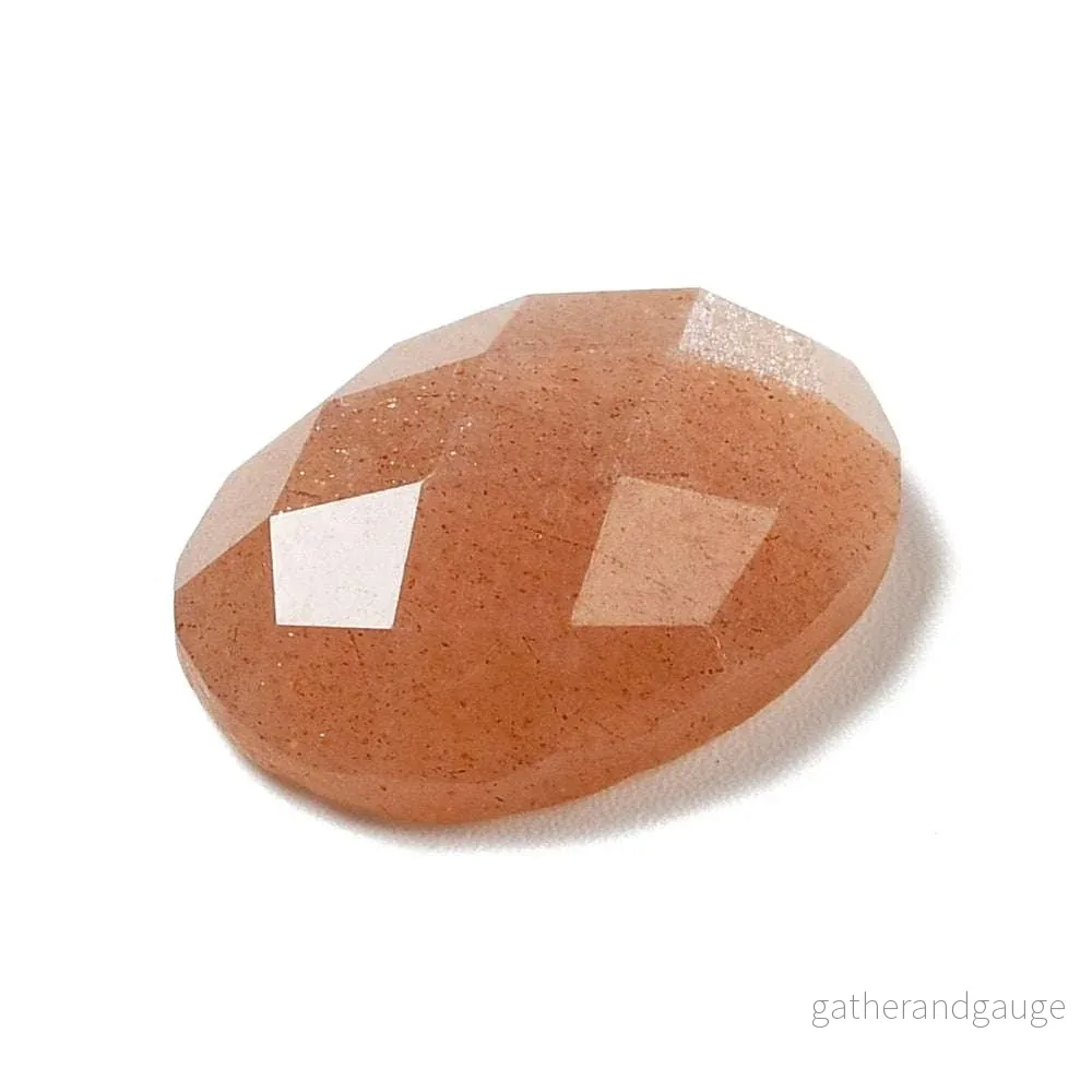 Cabochon Sunstone - Facetterad Oval 18x13mm 1 Styck - Bild 3