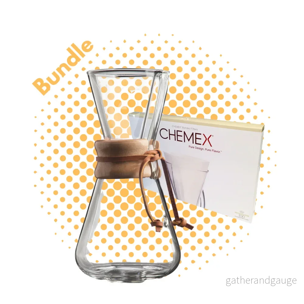 Chemex 3 cups + 100 Filtes Chemex 3 cups + 100 Filtes