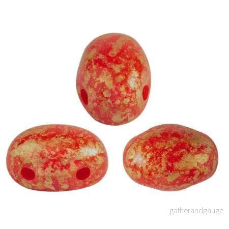 Samos® par Puca® - Opaque Coral Red Splash, 10 gram