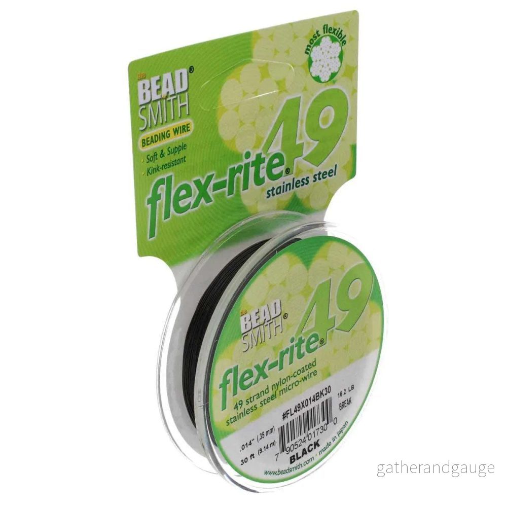 Flex-Rite – Svart 0,35mm, 49 trådar, 1 rulle Flex-Rite – Svart 0,35mm, 49 trådar, 1 rulle