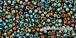 TOHO Seed Beads - Galvanized Blue Gold 15/0, 5 gram