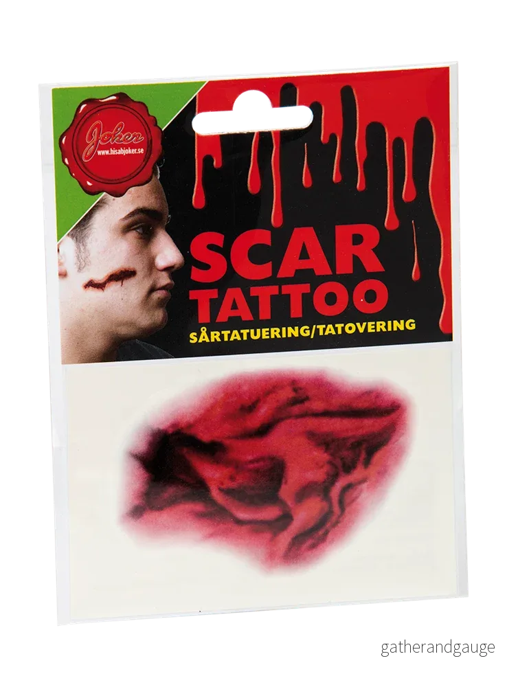 Halloween sårtatuering